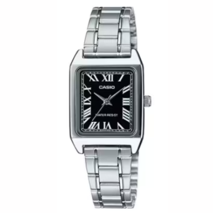 Casio General LTP-V007D-1BUDF Silver Stainless Steel Band Women Watch